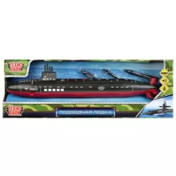 Модель пластик «Подводная лодка», 42 см, ракеты, подставка, световые и звуковые эффекты