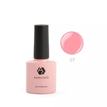 Моделирующий гель Adricoco Sculptural Gel, №07 камуфлирующий, классический розовый, 8 мл