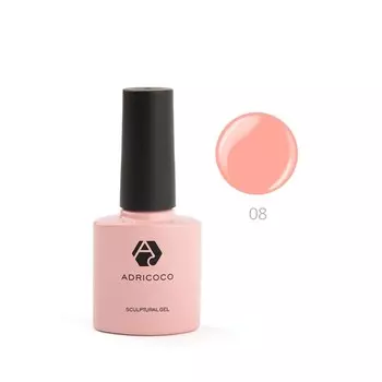Моделирующий гель Adricoco Sculptural Gel, №08 камуфлирующий, абрикосовый, 8 мл