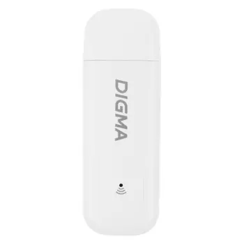 Модем 3G/4G Digma Dongle Wi-Fi DW1960 USB Wi-Fi Firewall +Router внешний белый