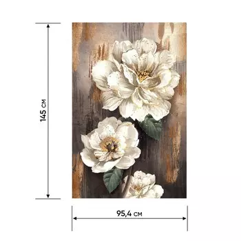 Картина модульная «Цветы», 145 х 95,4 см