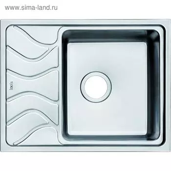 Мойка для кухни IDDIS Reeva S, REE61SRi77, шелк, чаша справа, 615х480 мм