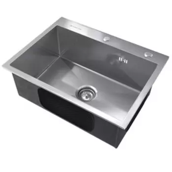 Мойка для кухни Ulgran Steel, 600х450 мм, брашированная сталь