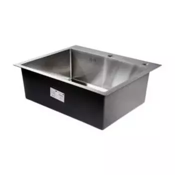 Мойка кухонная GERHANS K36050, врезная, 600 х 500 х 220 мм, толщина 1,0 мм, с сифоном