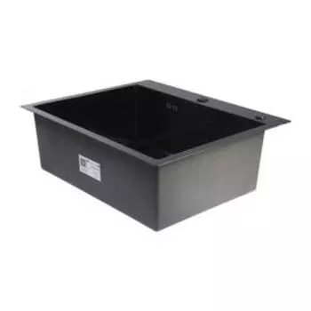 Мойка кухонная GERHANS K36050B, врезная, 600 х 500 х 220 мм, толщина 1,0 мм, с сифоном