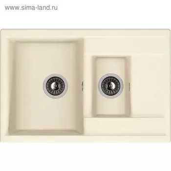 Мойка кухонная из камня Dr.Gans «Астра-760К», 760х510 мм, цвет белый