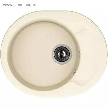 Мойка кухонная из камня Dr.Gans «Берта-580», 580 х 470 мм, цвет белый