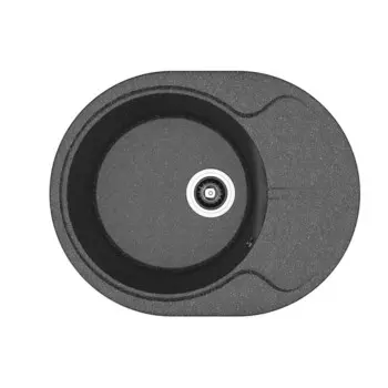 Мойка кухонная из камня Dr.Gans «БЕРТА-620» 620х490 мм, h=217 мм, цвет чёрный