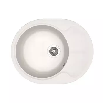 Мойка кухонная из камня Dr.Gans «БЕРТА-620» 620х490 мм, h=217 мм, цвет белый