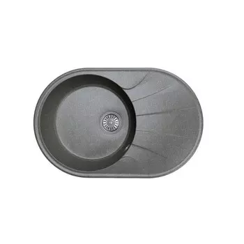 Мойка кухонная из камня Dr.Gans Smart «ВИОЛА-740» 740х480 мм, h=197 мм, цвет черный