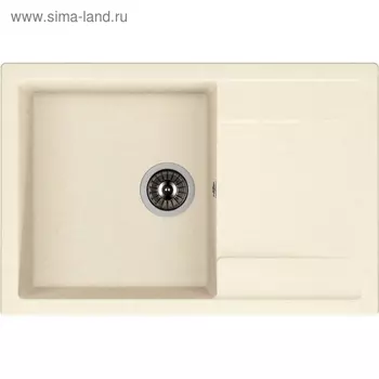 Мойка кухонная из камня Dr.Gans «Техно-760 T760», 760х510 мм, цвет белый