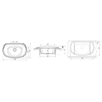 Мойка кухонная из камня Florentina «ЭМИЛИЯ-900» 900х550 мм, цвет мокко