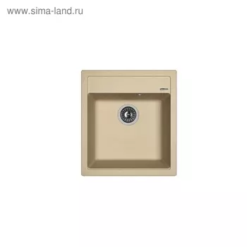 Мойка кухонная из камня Florentina «Липси-460», 460х510 мм, цвет бежевый