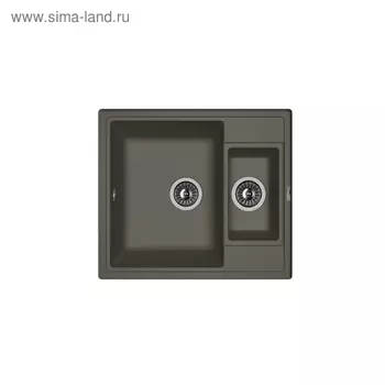 Мойка кухонная из камня Florentina «Липси-580К», 580х510 мм, цвет антрацит