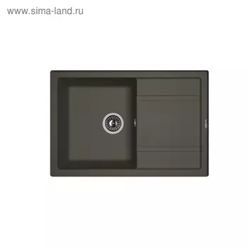 Мойка кухонная из камня Florentina «Липси-760», 760х510 мм, цвет антрацит
