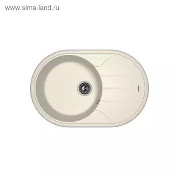 Мойка кухонная из камня Florentina «Лотос-780», 780х510 мм, цвет жасмин