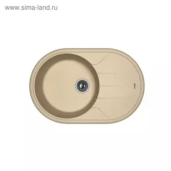 Мойка кухонная из камня Florentina «Лотос-780», 780х510 мм, цвет бежевый