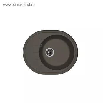 Мойка кухонная из камня Florentina «Родос-620», 620х500 мм, цвет антрацит