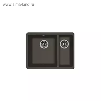 Мойка кухонная из камня Florentina «Вега», 550х420 мм, цвет антрацит