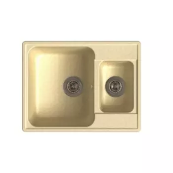 Мойка кухонная из камня Granfest ECO-09, 620х480 мм, цвет бежевый