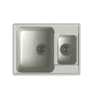 Мойка кухонная из камня Granfest ECO-09, 620х480 мм, цвет серый