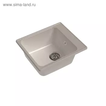 Мойка кухонная из камня Granfest ECO-17, 420х480 мм, цвет белый