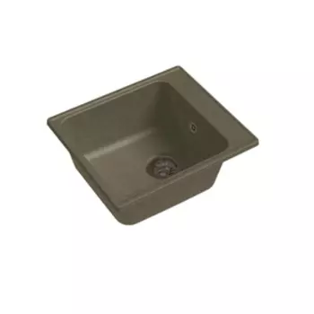 Мойка кухонная из камня Granfest ECO-17, 420х480 мм, цвет песочный