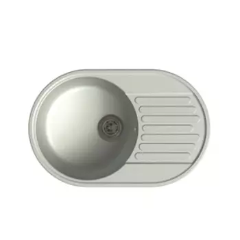 Мойка кухонная из камня Granfest ECO-18, 740х480 мм, цвет серый