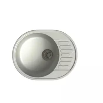 Мойка кухонная из камня Granfest ECO-58, 620х480 мм, цвет серый