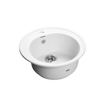 Мойка кухонная из камня GranFest GF-R510, d=510 мм, цвет иней