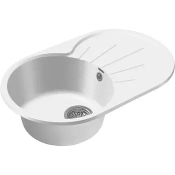 Мойка кухонная из камня GranFest GF-R750L, 746х455 мм, цвет иней