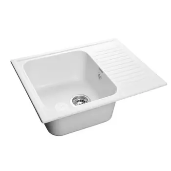Мойка кухонная из камня GranFest GF-S645L, 645х498 мм, цвет иней