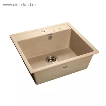 Мойка кухонная из камня Granfest Q560, 560 х 500 мм, цвет песочный