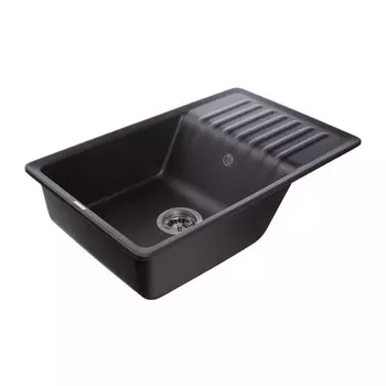 Мойка кухонная из камня GranFest Quarz GF-ZW-72, 752х475 мм, цвет черный