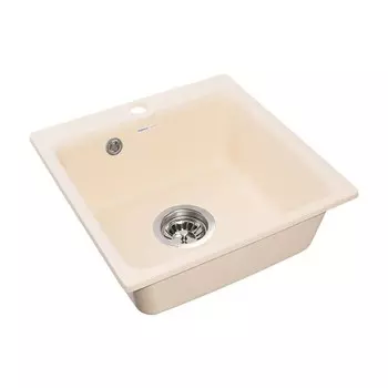 Мойка кухонная из камня GranFest Smart SM430, 430х432 мм, цвет бежевый