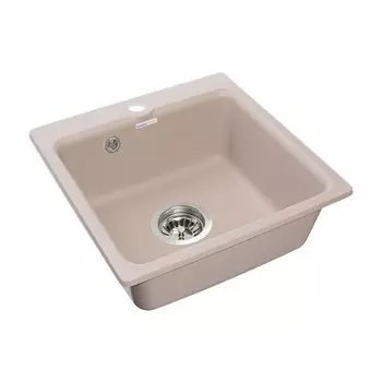 Мойка кухонная из камня GranFest Smart SM430, 430х432 мм, цвет песочный