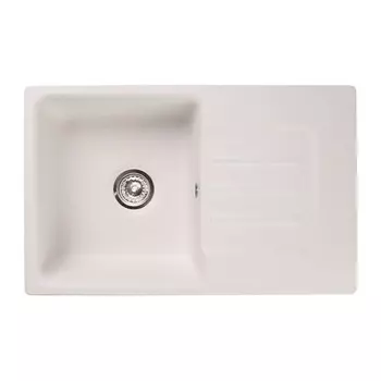 Мойка кухонная из камня GranFest Smart SM680L, 681х433 мм, цвет белый