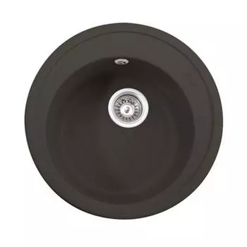 Мойка кухонная из камня KAISER KGM-510-DB, врезная, круглая, 510х380 мм, темно-коричневый