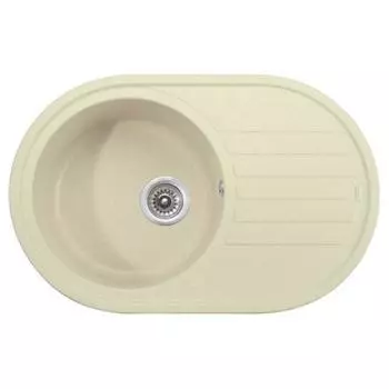 Мойка кухонная из камня KAISER KGM-7750-J, врезная, 850х570х290 мм, цвет жасмин