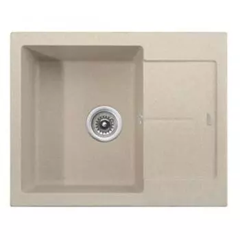 Мойка кухонная из камня KAISER KGMK-6250-SB, врезная, 720х580х280 мм, песочный мрамор
