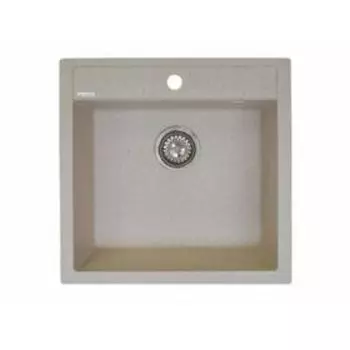 Мойка кухонная из камня KAISER KMM-5051 Beige, врезная, 530х530х270 мм, цвет бежевый