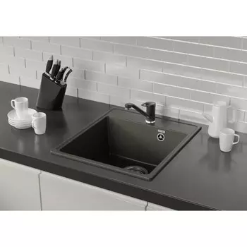 Мойка кухонная кварцевая Ulgran Quartz Forte 425, 425х485 мм, цвет 03 десерт