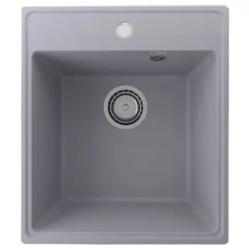 Мойка кухонная кварцевая Ulgran Quartz Forte 425, 425х485 мм, цвет 05 бетон