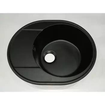 Мойка кухонная кварцевая Ulgran Quartz Nora 585, 585х485мм, цвет 07 уголь