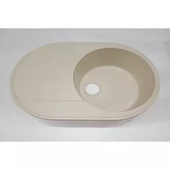 Мойка кухонная кварцевая Ulgran Quartz Nora 750, 750х500мм, цвет 02 лён