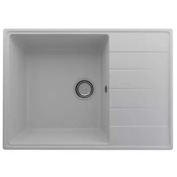 Мойка кухонная кварцевая Ulgran Quartz Prima 700, 700х500 мм, цвет 04 платина