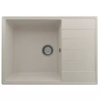 Мойка кухонная кварцевая Ulgran Quartz Prima 700, 700х500 мм, цвет 02 лён