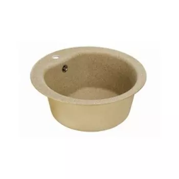 Мойка для кухни из литого мрамора AQUATON Мида круглая песочная 1A712732Md=220