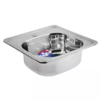 Мойка кухонная MIXLINE 531266, врезная, толщина 0.6 мм, 383815 см, вып. 1 1/2", гофросифон