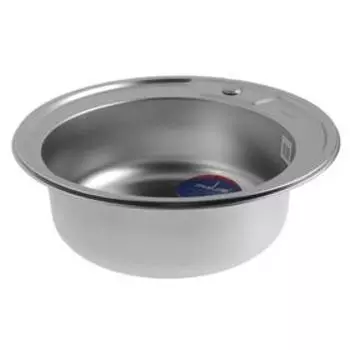 Мойка кухонная MIXLINE 532307, врезная, толщина 0.8 мм, 515117 см, вып. 3 1/2", с сифоном